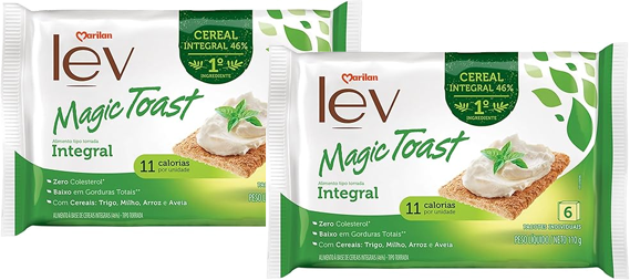 Kit 2 Torradas Magic Toast Integral 110g Marilan