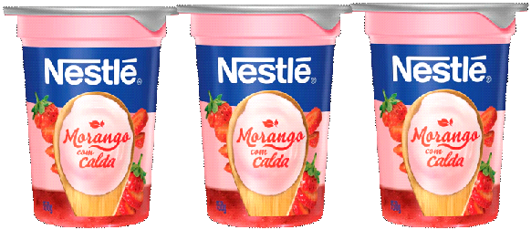 Kit 3 Iogurte Com Caldas Morango 150g Nestlé