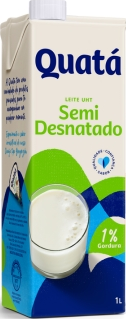 Leite UHT Semi Desnatado 1 Litro Quatá