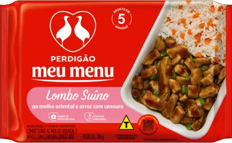 Lombo Com Molho Oriental, Arroz e Cenoura 300g Perdigão