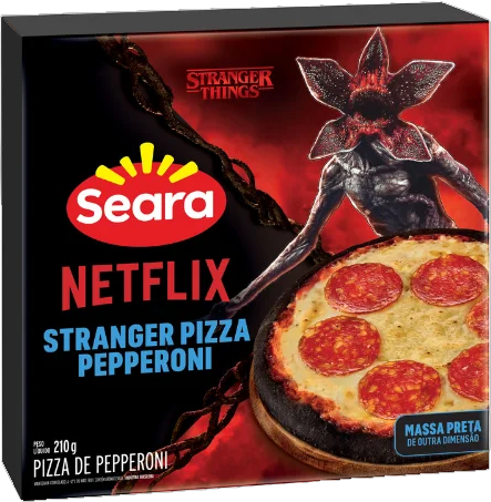 Pizza Stranger Pepperoni Com Mussarela 210g Seara Netflix