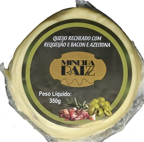 Queijo Trufado Requeijão Com Bacon e Azeitona 350 Mineira Raiz