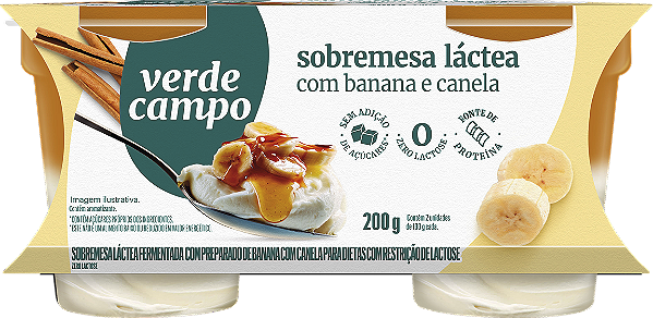 Sobremesa Banana Com Canela 200g Verde Campo