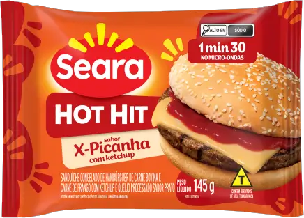 Sanduiche Hot Hit X-Picanha 145g Seara