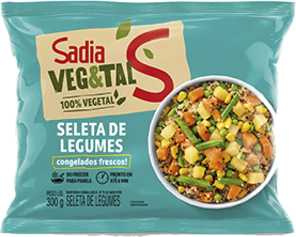 Seleta De Legumes Congelado 300Kg Sadia Veg & Tal