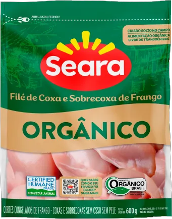 Filé De Coxa e Sobrecoxa Orgânico 600g Seara