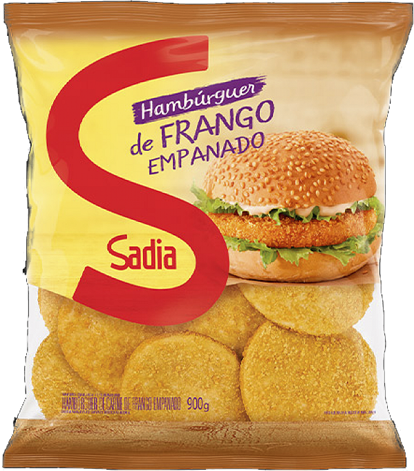 Hamburguer De Frango Empanado 900g Sadia