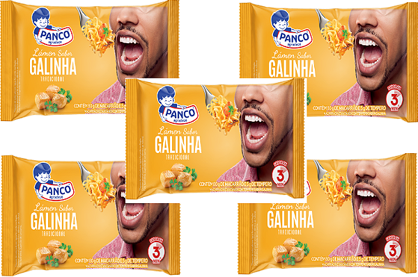 Kit 5 Macarrão Lámen Galinha 85g Panco