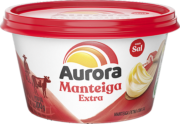 Manteiga Extra Com Sal 200g Aurora