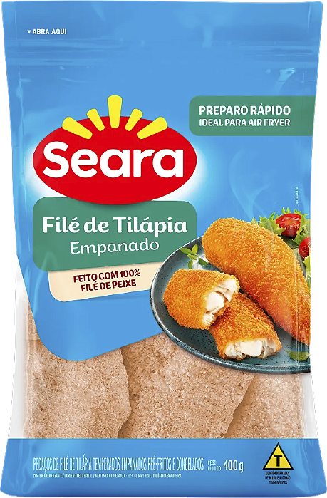 Filé De Tilápia Empanada 400g Seara