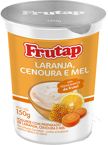 Iogurte Integral Cenoura, Laranja e Mel 150g Frutap