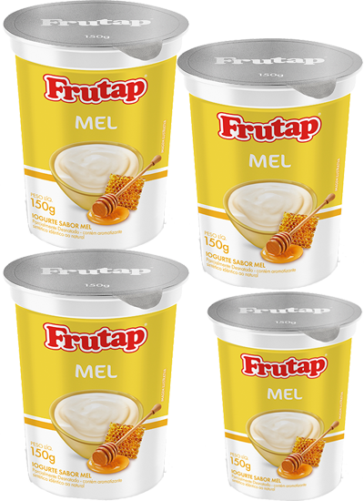 Kit 4 Iogurte Integral Mel 150g Frutap