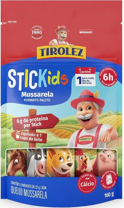 Stickids Palito Mussarela 160g Tirolez