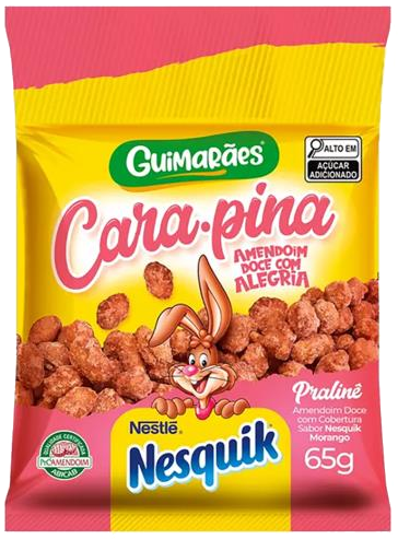 Amendoim Doce Pralinê Nesquik 65g Cara-pina Guimarães