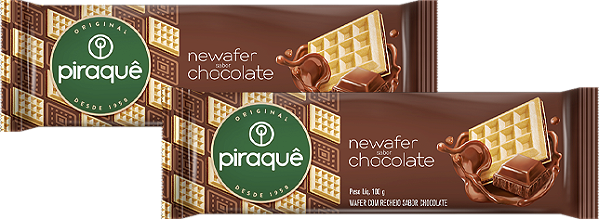 Kit 2 Biscoito NeWafer Chocolate 100g Piraquê