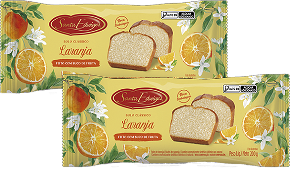 Kit 2 Bolo De Laranja 200g Santa Edwiges