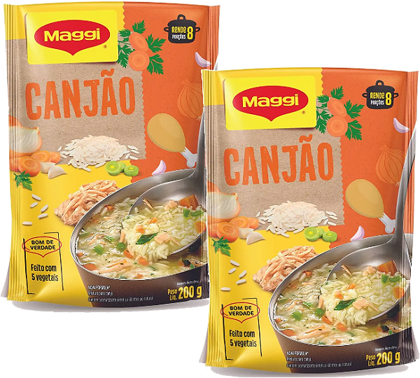 Kit 2 Canjão De Galinha Com Legumes 200g Maggi