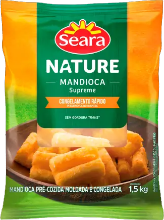 Mandioca Supreme Pre Cozida 1,50 Kg Seara Nature