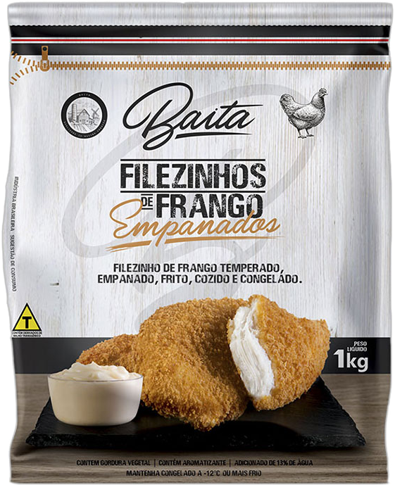 Filezinho De Frango Empanado 1 Kg Baita