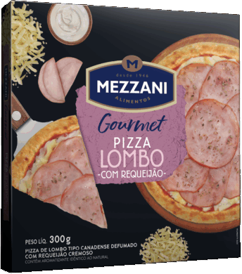 Pizza Gourmet Lombo Com Requeijão 300g Mezzani