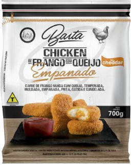 Chicken De Frango Empanado Com Queijo Cheddar 700g Baita