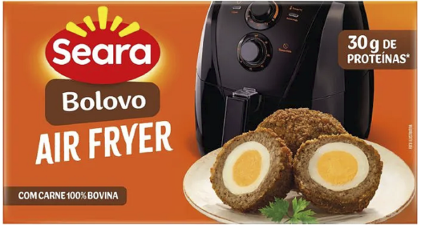 Bolovo Empanado Carne Com Ovo 242g Seara Air Fryer