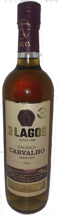 Cachaça De Salinas 1988 Carvalho Americano Artesanal 750ml Cachaçaria 3 Lagos