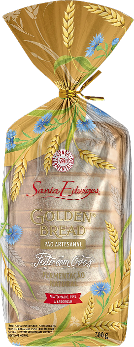 Pão De Forma Artesanal Golden Bread 300g Santa Edwiges