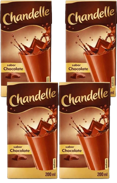 Kit 4 Achocolatado 200ml Chandelle