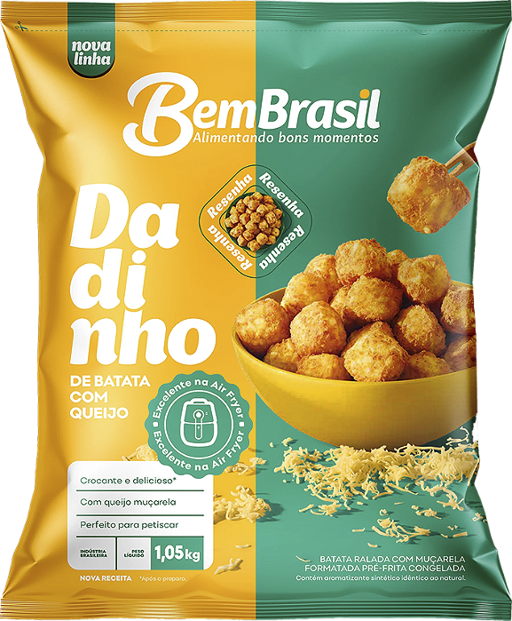 Dadinho De Batata Com Queijo 1,05Kg Bem Brasil