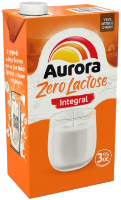 Leite Semi Desnatado Zero Lactose 1 Litro Aurora