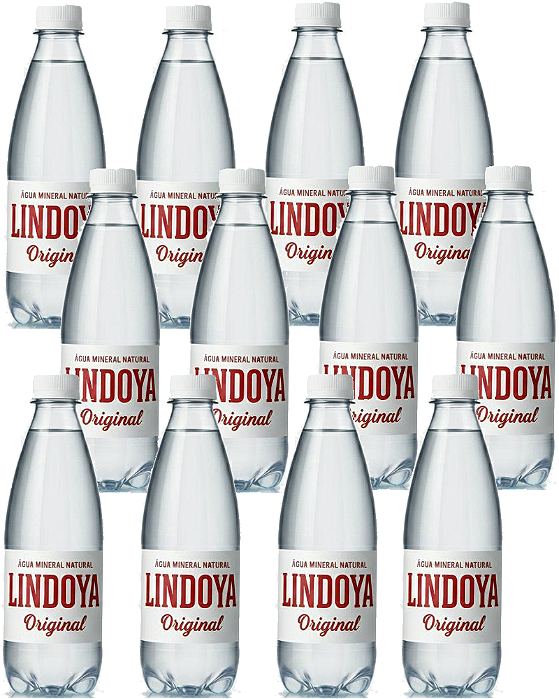 Kit 12 Água Mineral Com Gas Premium 510ml Lindoya Original