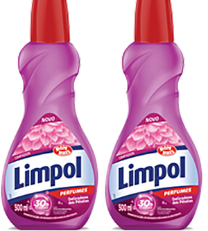 Kit 2 Limpador Perfumado Delicadeza Das Pétalas 500ml Limpol