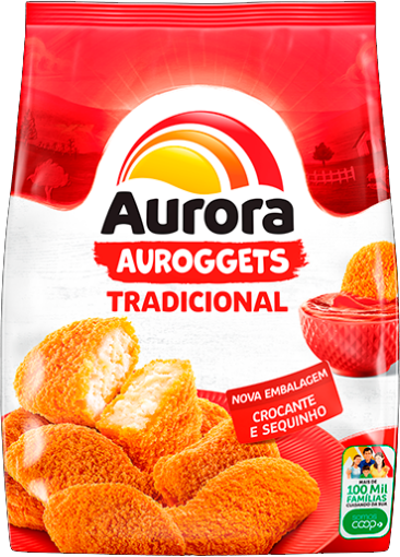 Empanado De Frango Tradicional 275g Auroggets Aurora