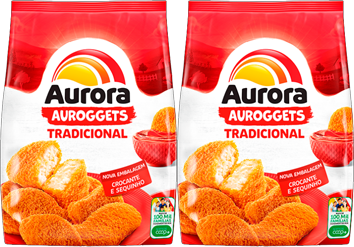Kit 2 Empanado De Frango Tradicional 275g Auroggets Aurora