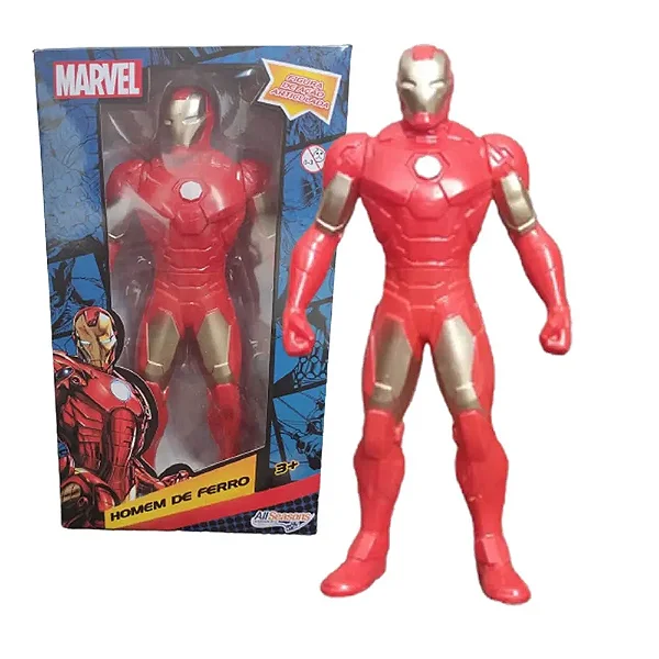 BONECO MARVEL HOMEM DE FERRO 22CM EC ST