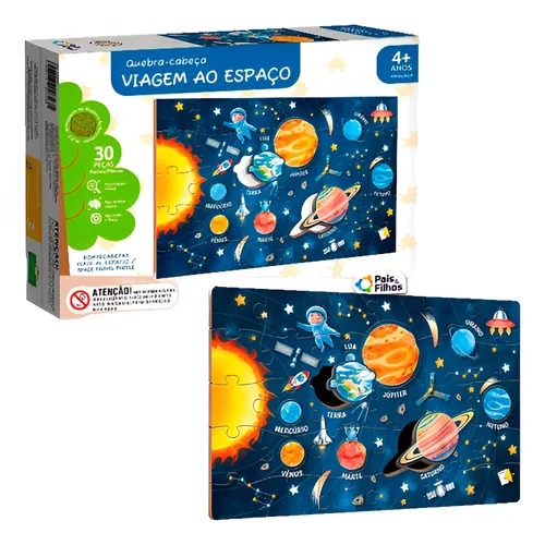 Q. CABECA 38 PCS - VIAGEM AO ESPACO - MADEIRA EC ST