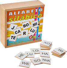 ALFABETO SILABICO 150 PECAS - MDF - CX. MAD.