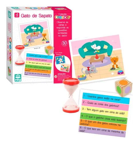 MAD. CRESCER- GATO DE SAPATO - 30 PÇS
