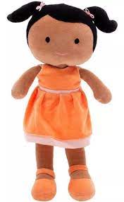 BONECA DE PANO JUJU NEGRA - ZIP EC ST