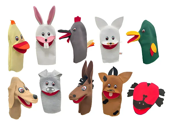 KIT FANTOCHE ANIMAIS DOMESTICOS