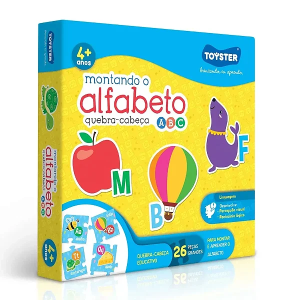 QUEBRA CABEÇA MONTANDO O ALFABETO TOYSTER EC ST