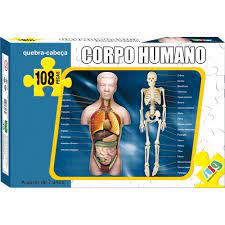 QUEBRA CABEÇA CORPO HUMANO - 108 PÇ