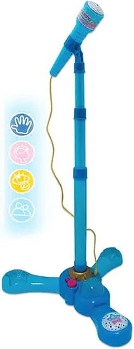 BRINQUEDO EM PLASTICO MICROFONE - AZUL