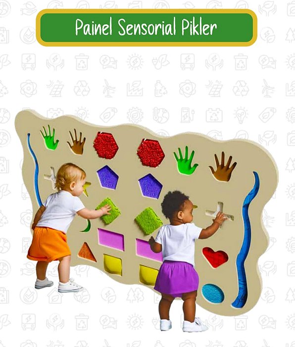 PAINEL SENSORIAL PIKLER 1.300mm(C) x 900mm(A) x 100mm(L) CT