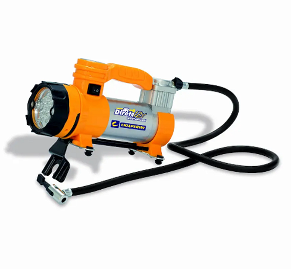 Motocompressor de Ar Direto 12V Multifuncional - CHIAPERINI
