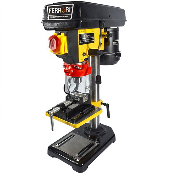 Compre Furadeira de Bancada FG 13 350W 220V com Morsa - FERRARI