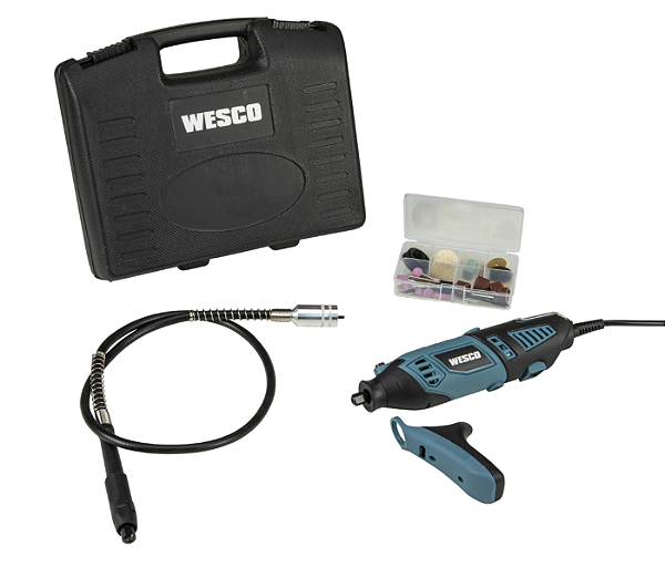 Kit Micro Retífica 160W 220V com 14 Acessórios - POSITEC - WESCO