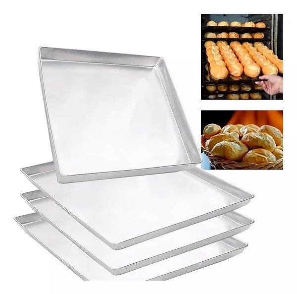 Kit com 20 Assadeiras 58x70x3,5cm Alumínio 6mm - IMECA
