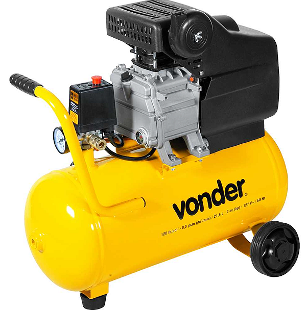 Motocompressor de Ar Vonder MCV216 21,6L 127V Portátil e Eficiente